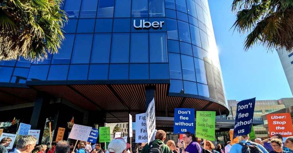 Protesters Say Uber and Lyft Are Still Failing Their Blind Passengers